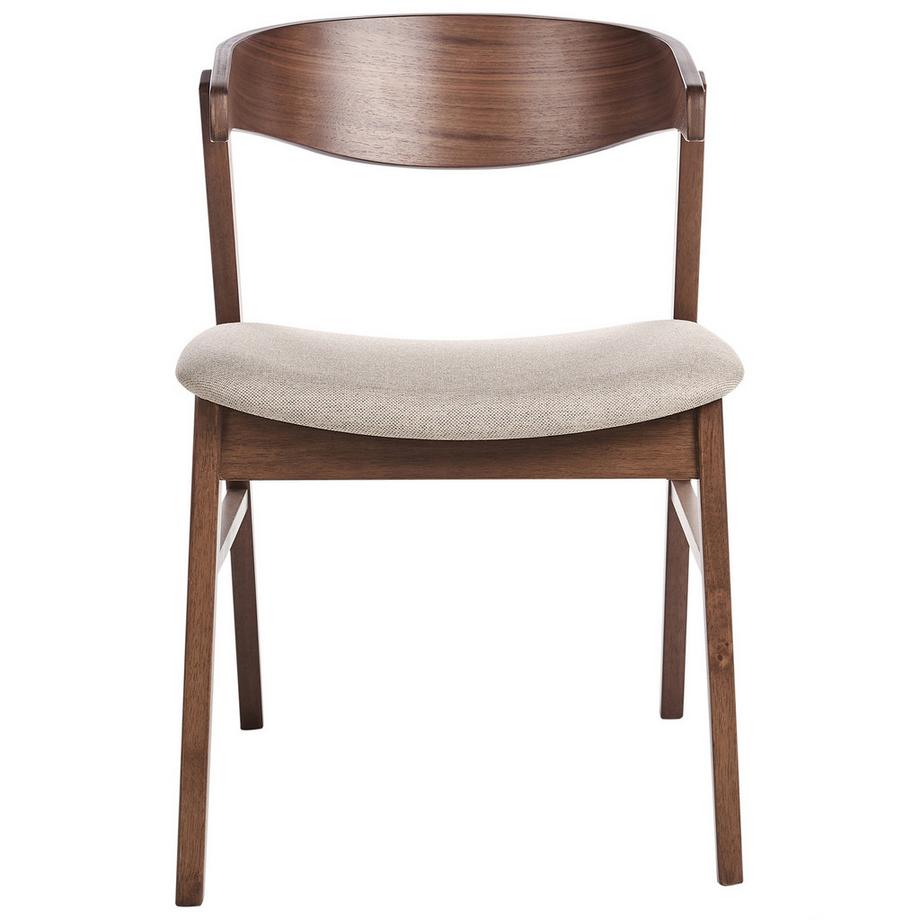 Beliani Set di 2 sedie da pranzo en Tessuto  LILLY  