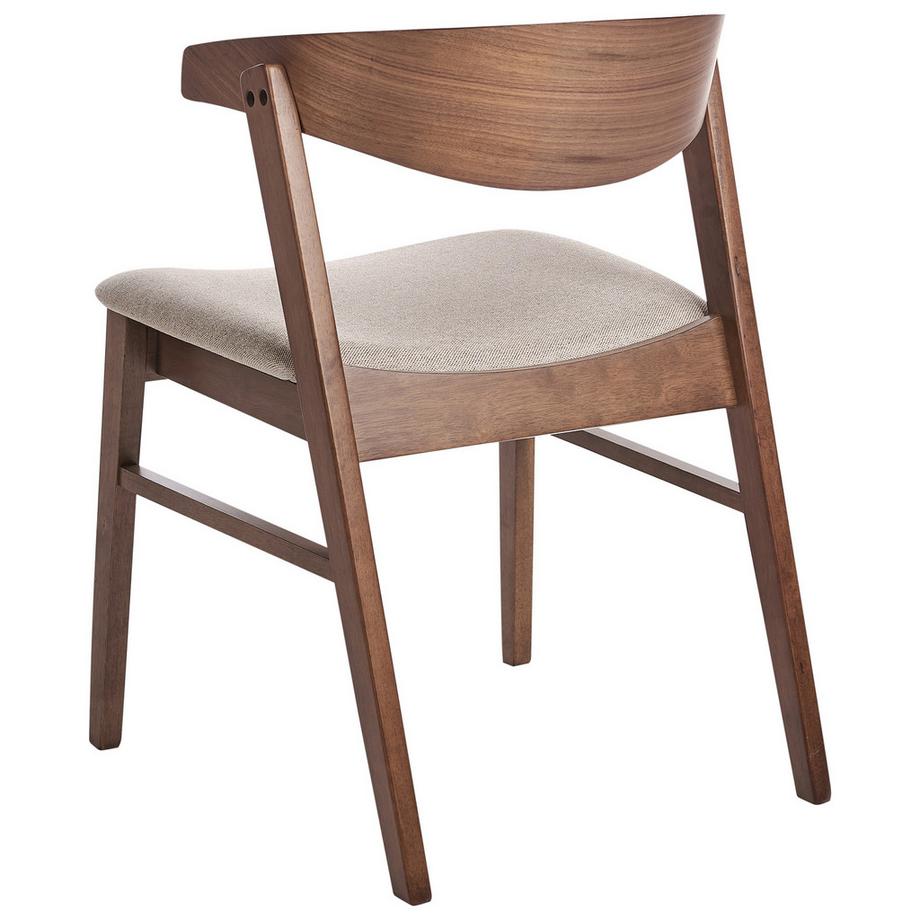 Beliani Set di 2 sedie da pranzo en Tessuto  LILLY  