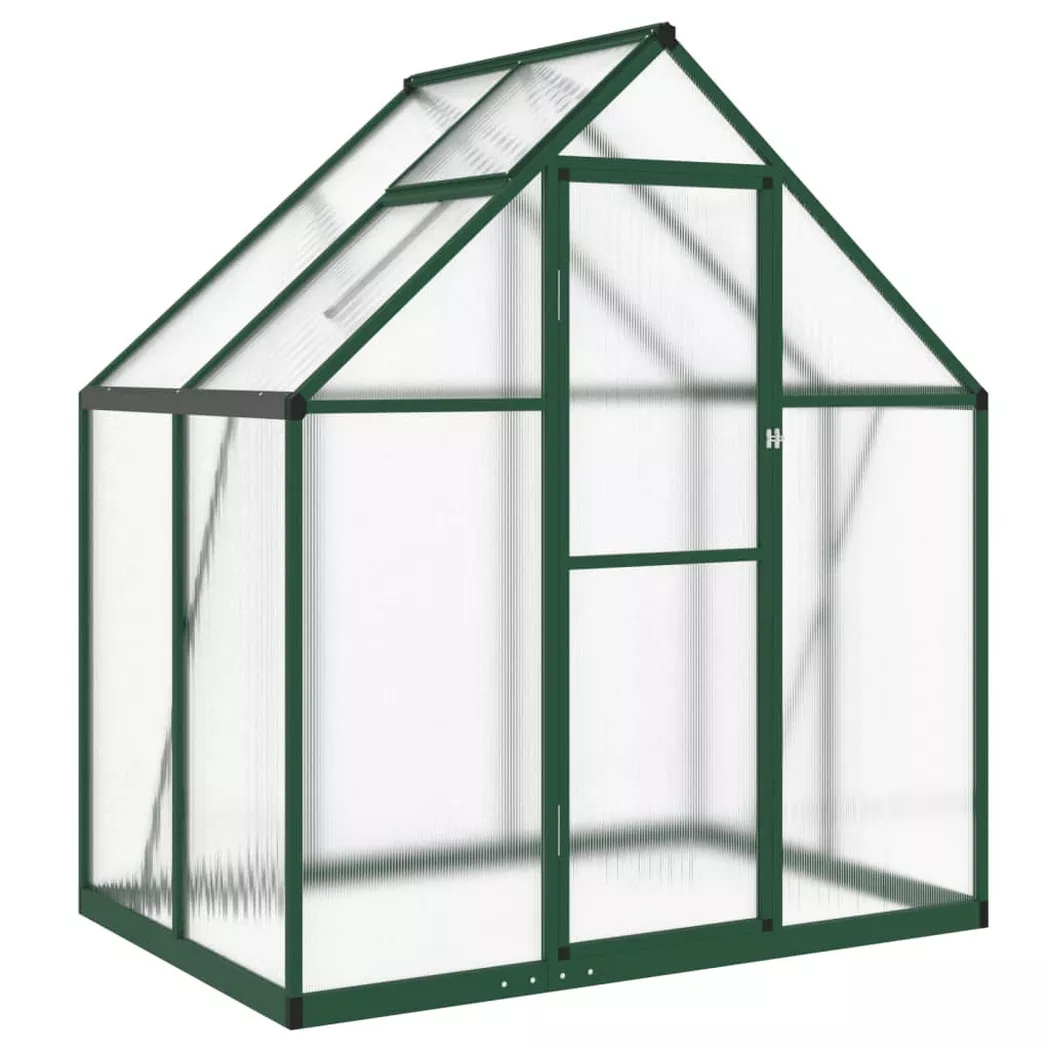 VidaXL - Gewächshaus aluminium, One Size, Grün