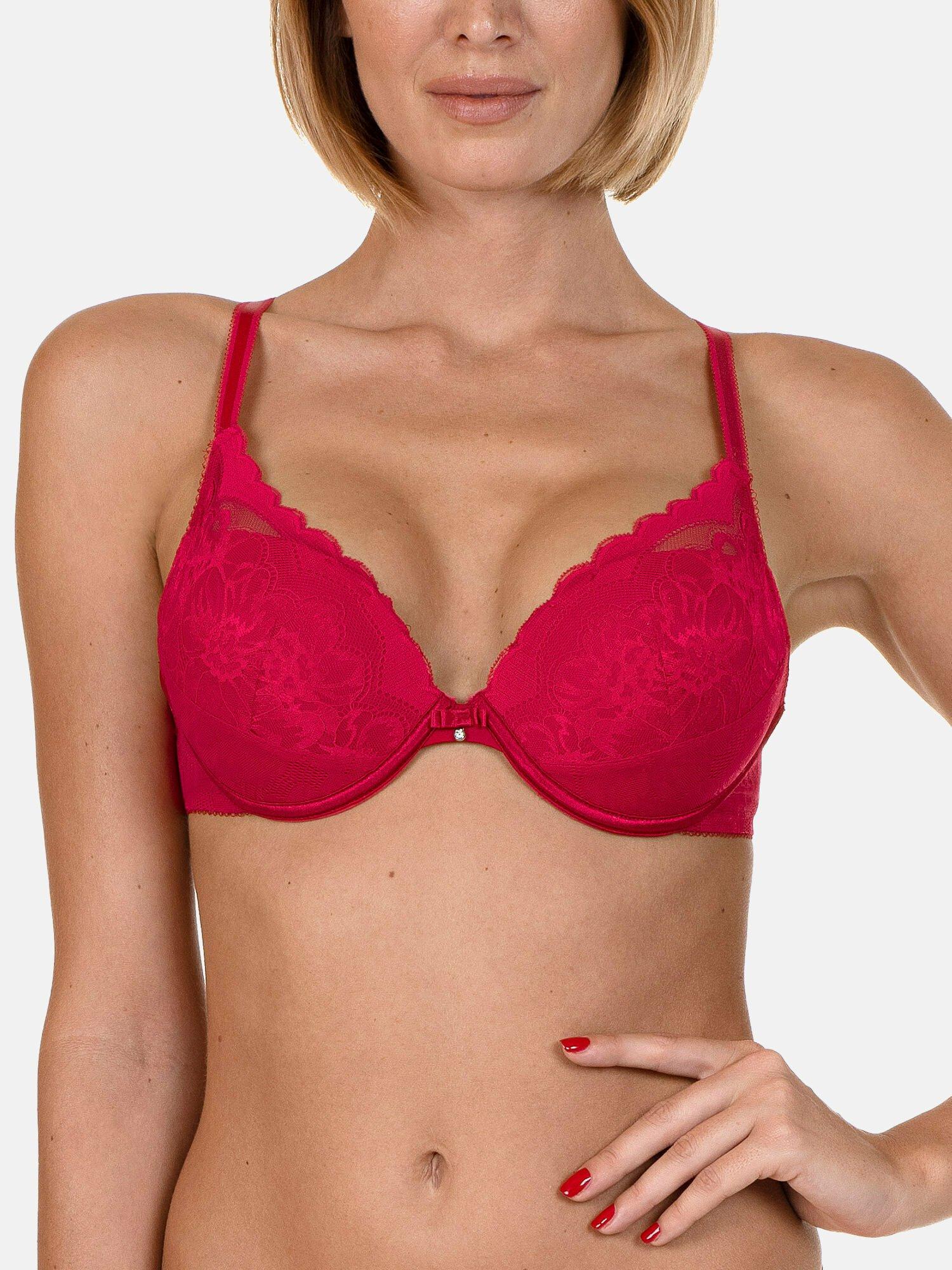 Image of Push-up-bh Evelyn Damen Rot Bunt B/90