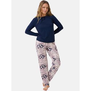 Lisca  Pyjama pantalon large top manches longues Ocean 