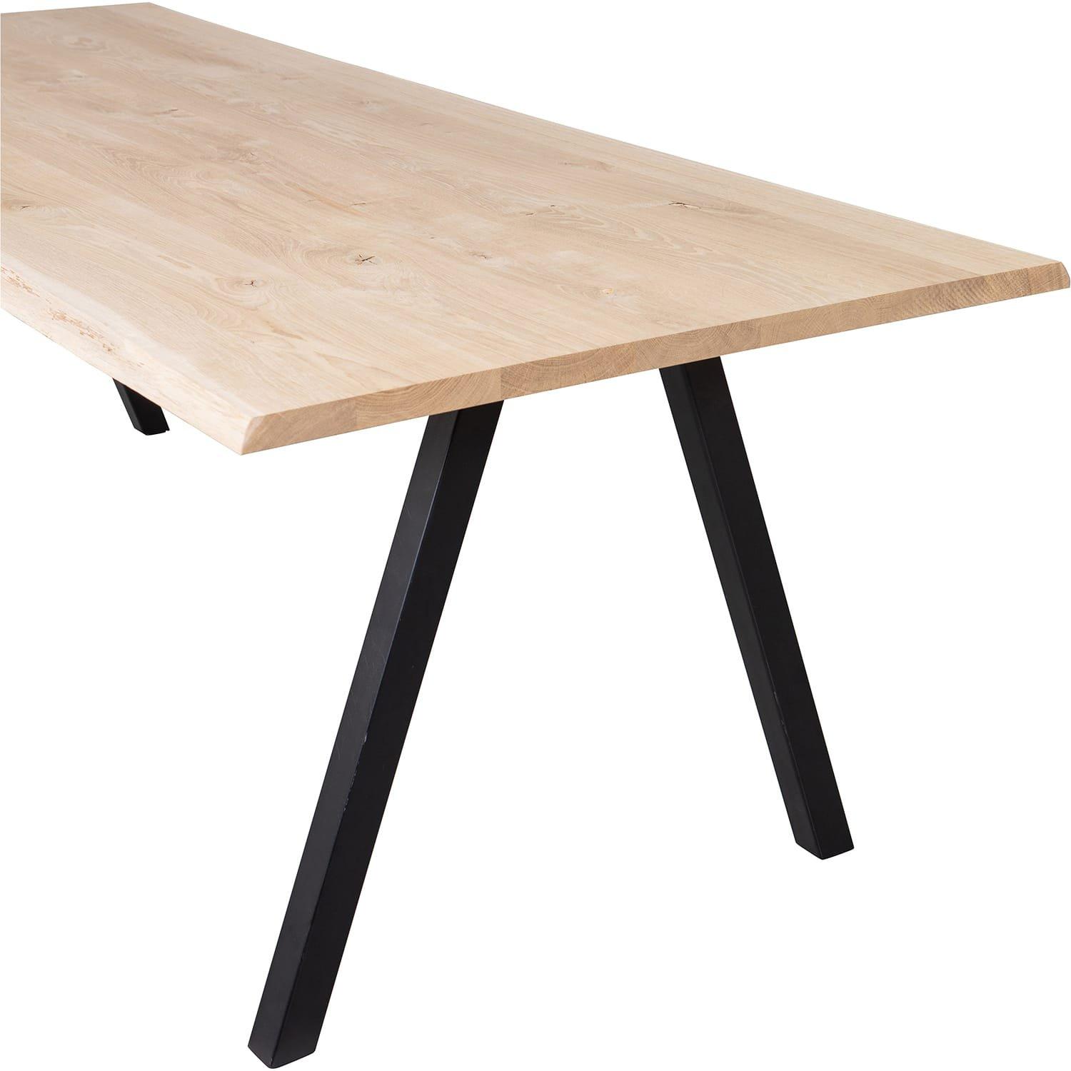 mutoni Tavolo da pranzo Tablo rovere FSC con bordo albero 160x90 mq  