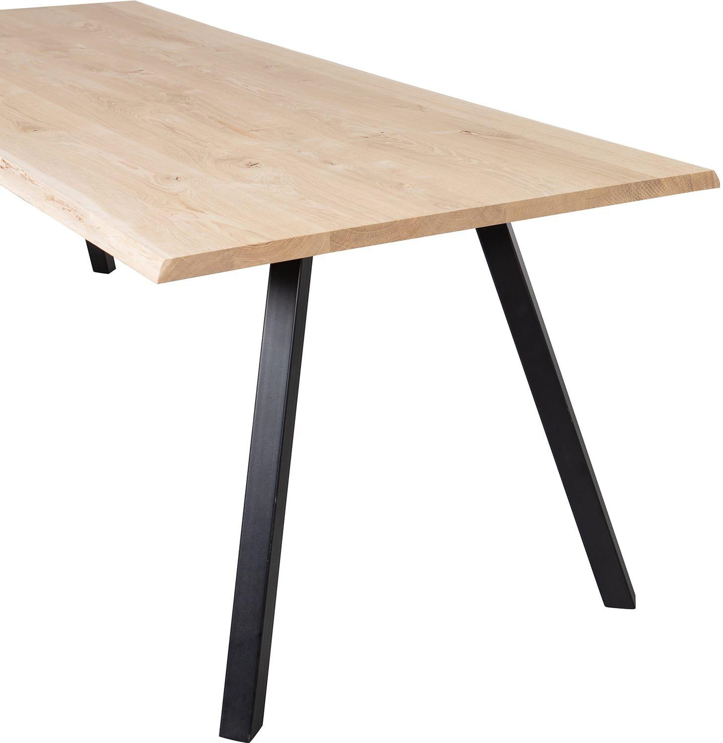 mutoni Tavolo da pranzo Tablo rovere FSC con bordo albero 160x90 mq  