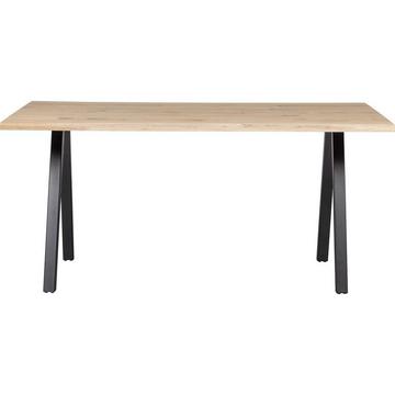 Table à manger Tablo chêne FSC avec bordure en arbre 160x90 pied carré