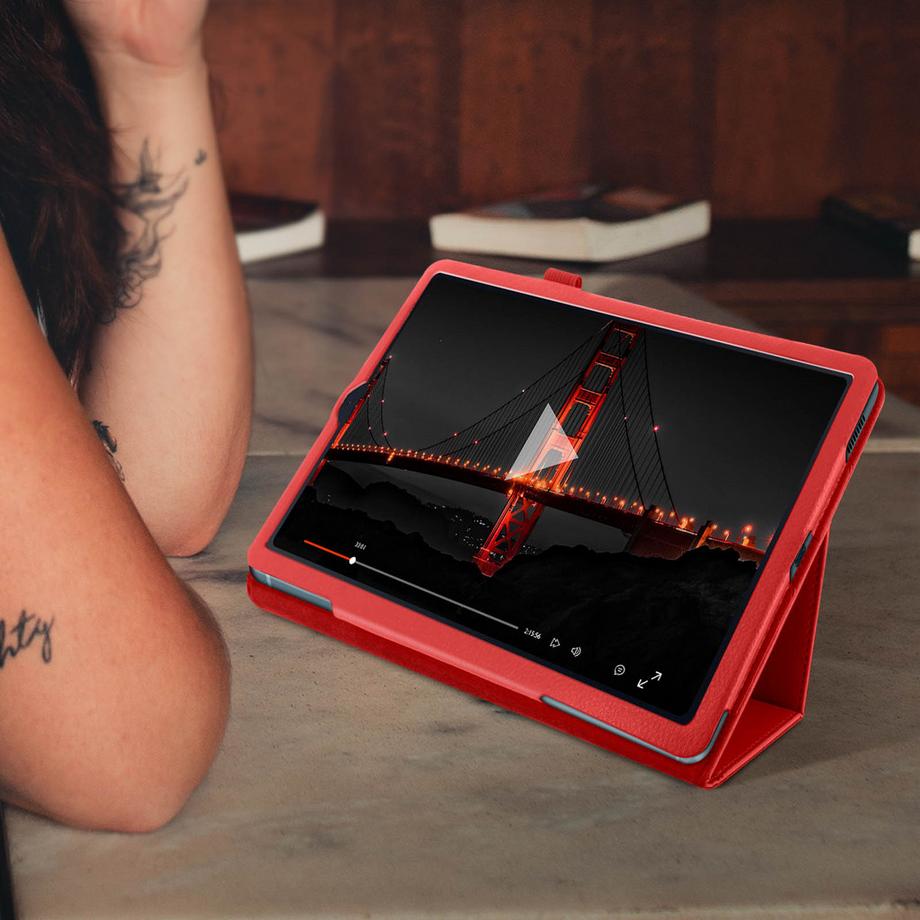 Avizar  Étui Galaxy Tab S6 Lite, Lite 2022 Rouge 