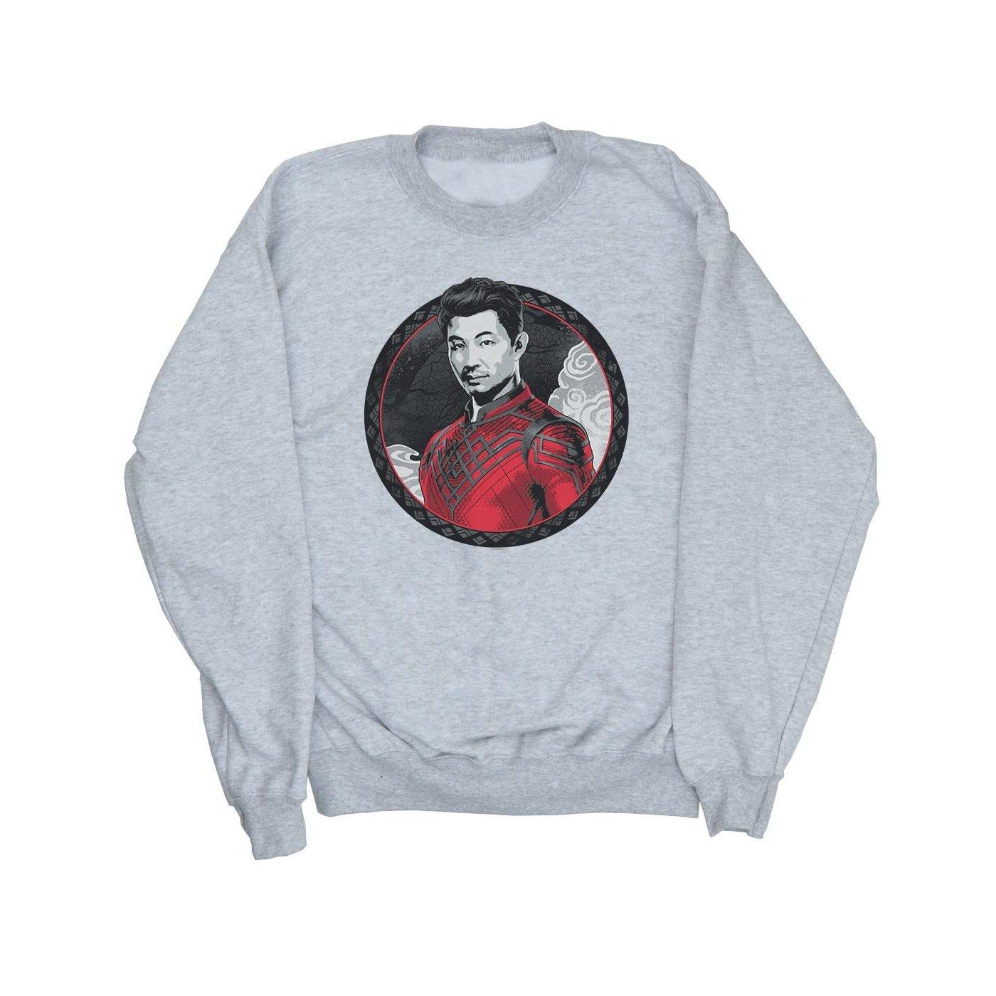 Image of Shangchi And The Legend Of The Ten Rings Red Ring Sweatshirt Herren Grau 5XL