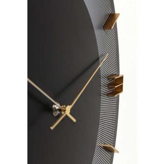 KARE Design Wanduhr Leonardo Schwarz/Gold  