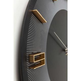 KARE Design Horloge murale Leonardo noir/or  