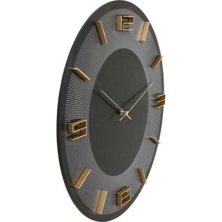 KARE Design Horloge murale Leonardo noir/or  