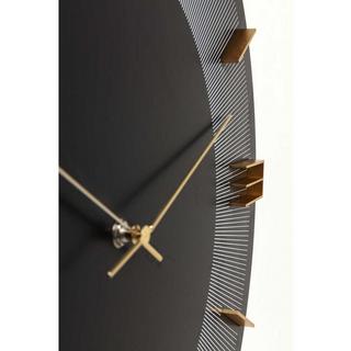 KARE Design Horloge murale Leonardo noir/or  