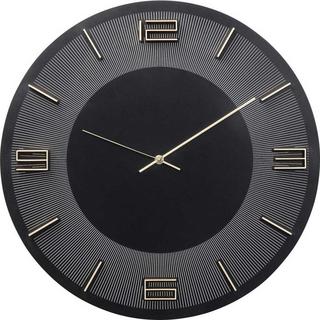 KARE Design Horloge murale Leonardo noir/or  