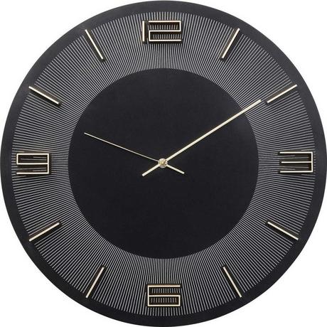 KARE Design Horloge murale Leonardo noir/or  