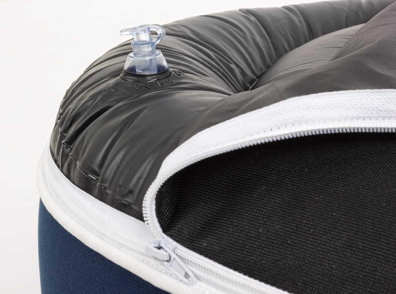 mutoni Pouf da giardino sgabello Rihanna blu  