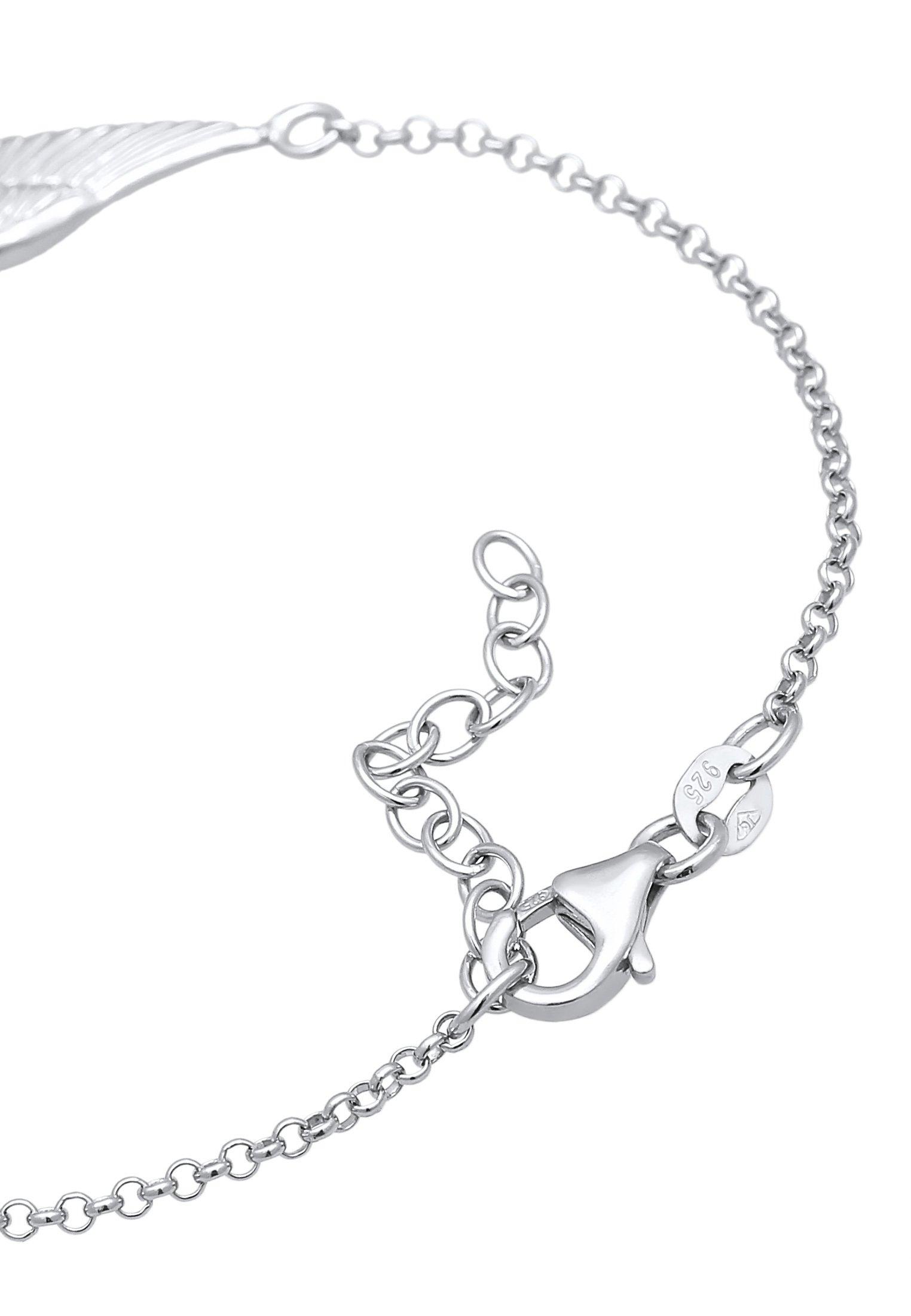 Elli  Bracelet Femmes Pendentif Cœur Aile 