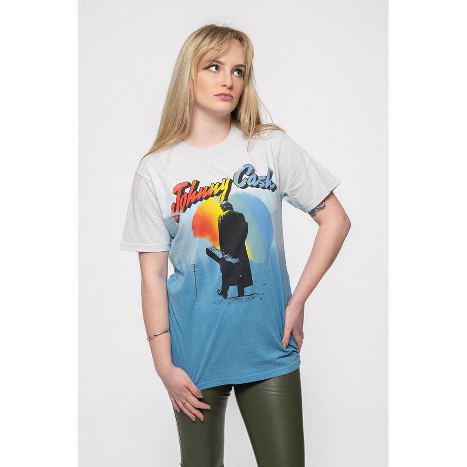 Johnny Cash Walking Guitar T-Shirt  