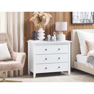 Beliani Cassettiera 3 cassetti en Pannello di fibre (LDF) Rustico TORRANCE  