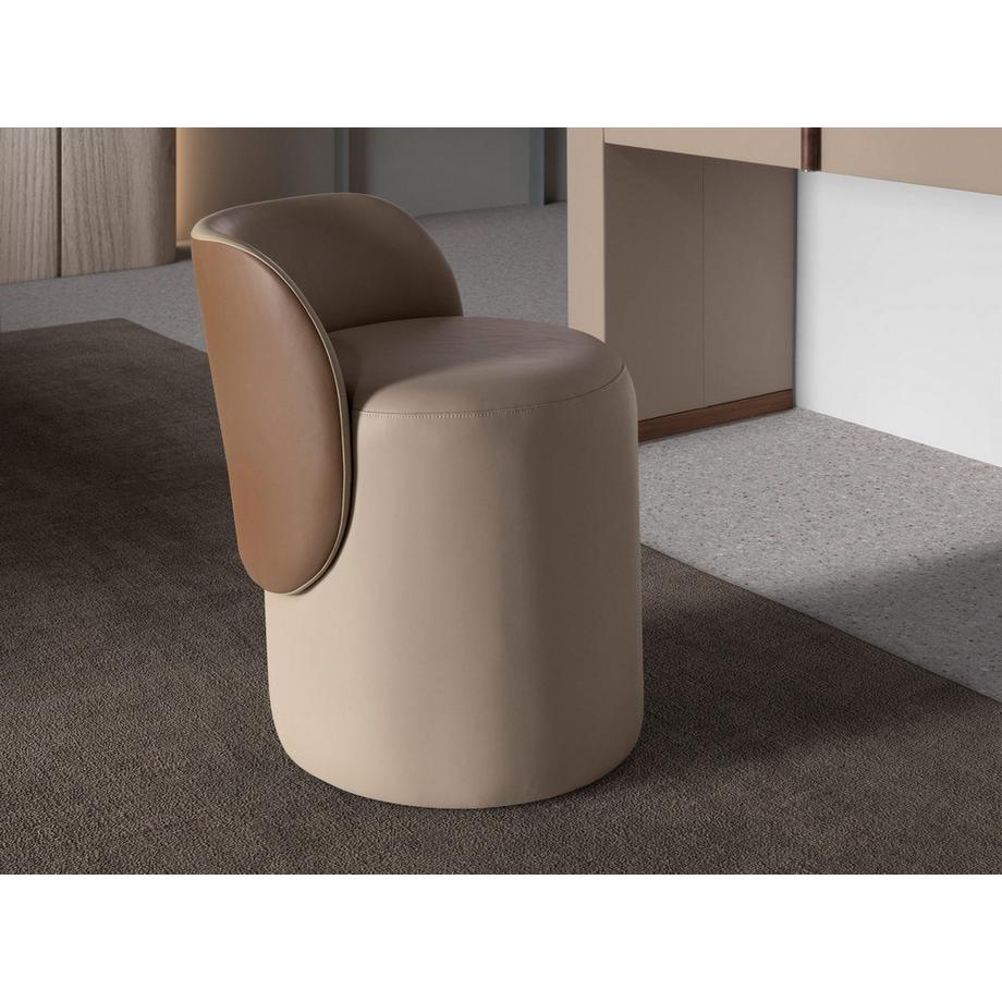 ANGEL CERDA Puff en simili cuir  