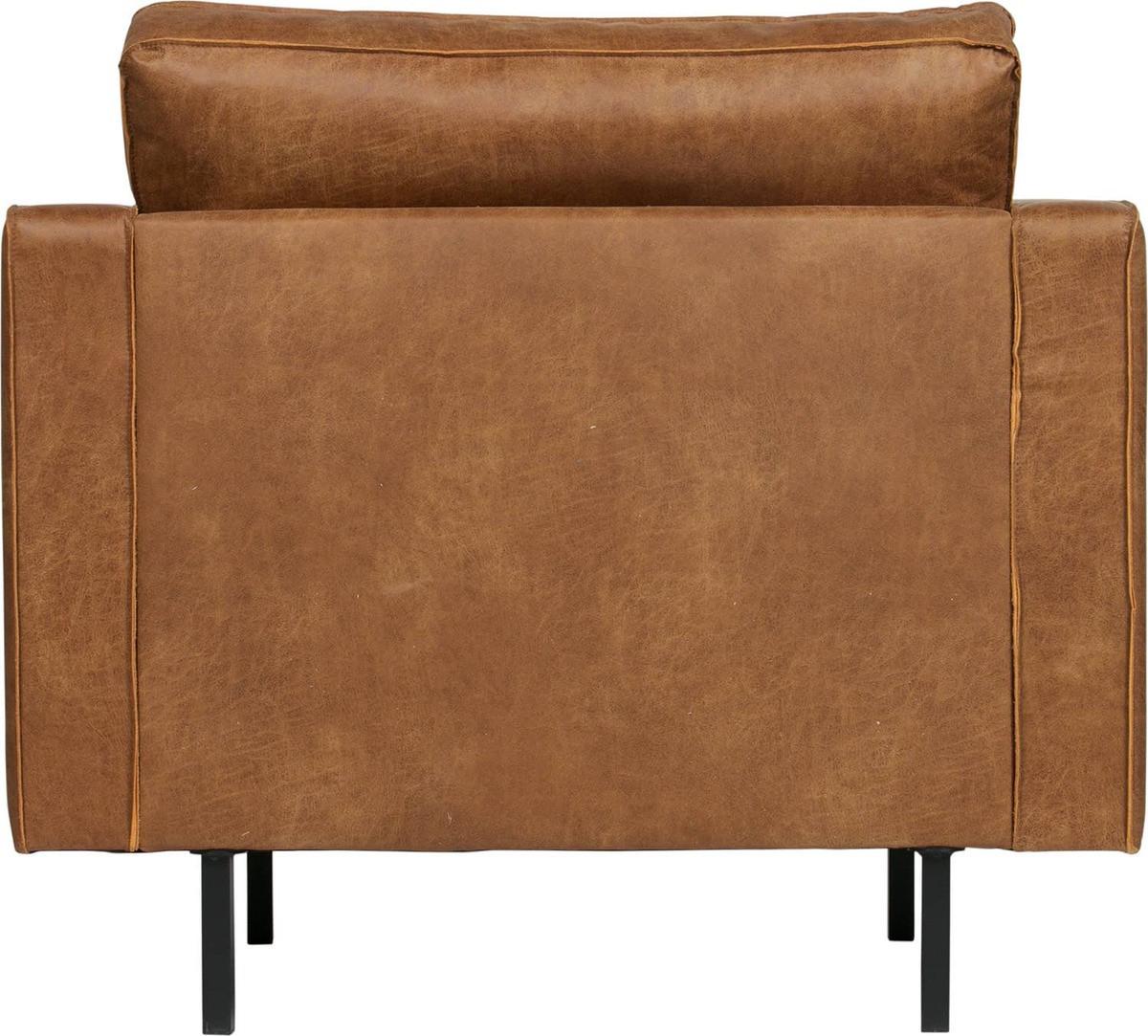 mutoni Fauteuil Classic Rodeo cuir recyclé cognac  