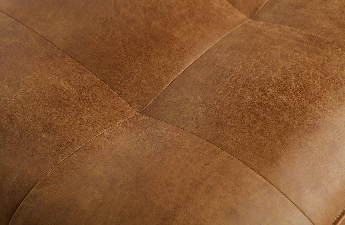 mutoni Fauteuil Classic Rodeo cuir recyclé cognac  