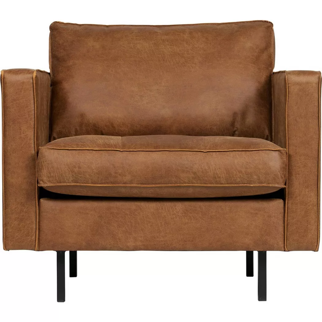 mutoni - Fauteuil Classic Rodeo cuir recyclé cognac, One Size