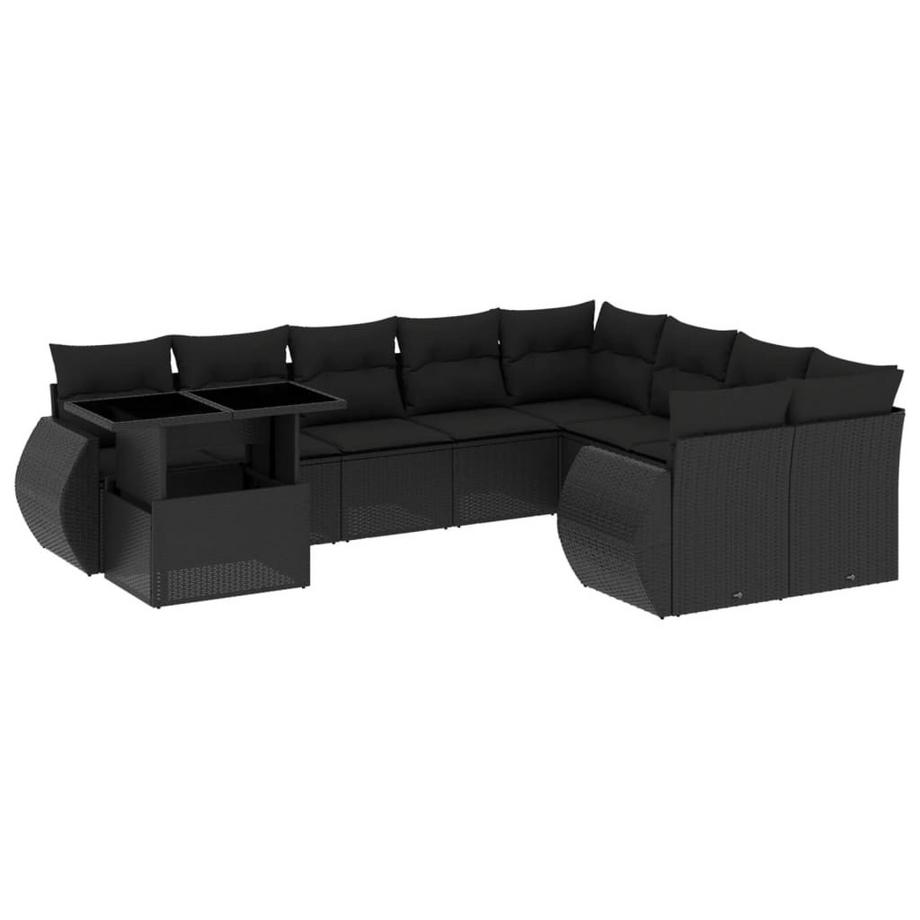 Ensemble de canapés de jardin rotin synthétique
