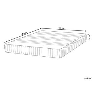 Beliani Matelas en mousse à mémoire de forme en gel en Mousse de polyuréthane HAPPINESS  