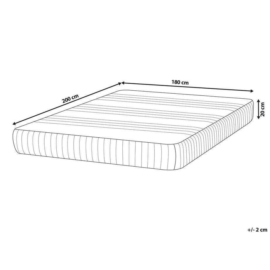 Beliani Materasso in Memory Foam Gel en Schiuma PU  HAPPINESS  