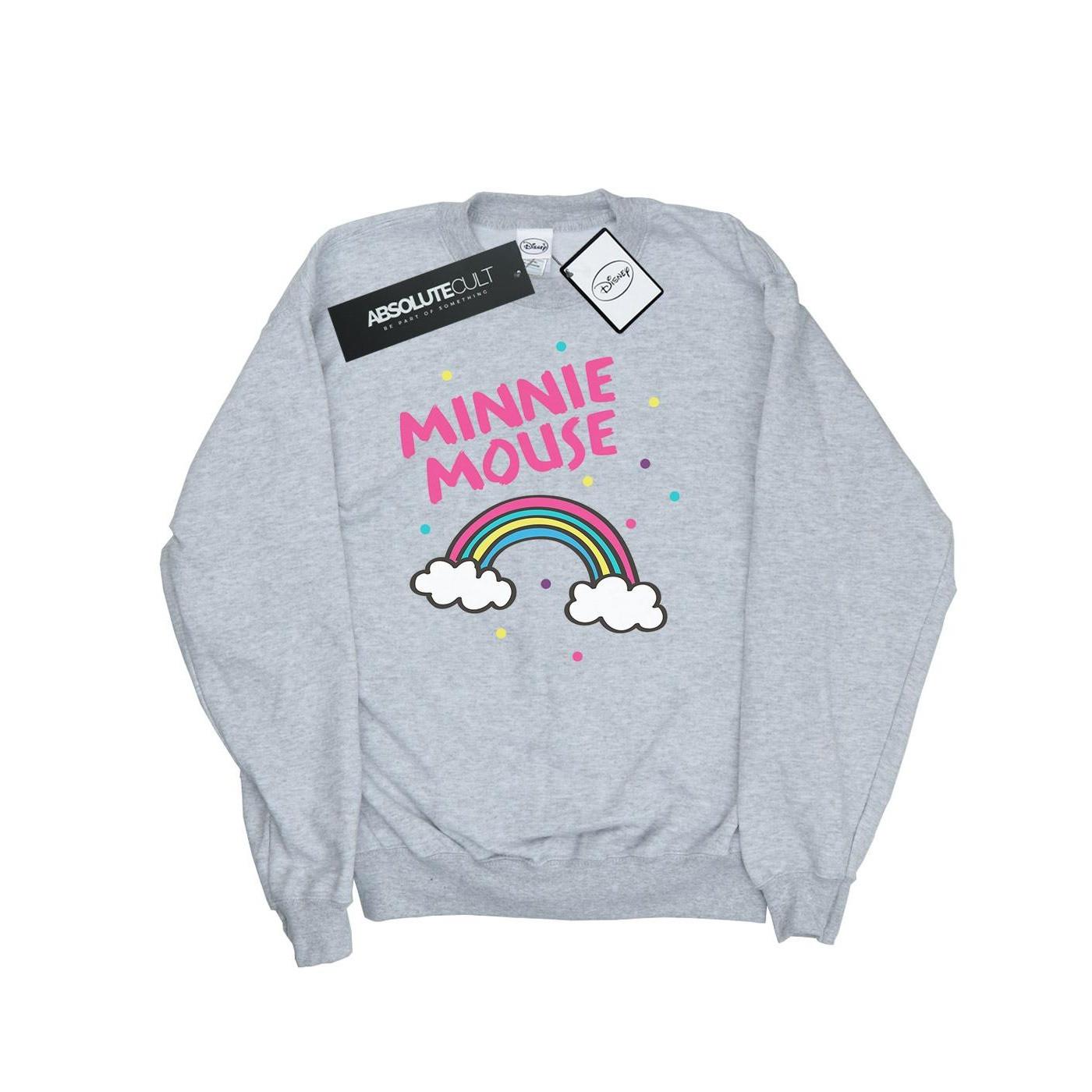 Image of Minnie Mouse Rainbow Dots Sweatshirt Jungen Grau 152-158