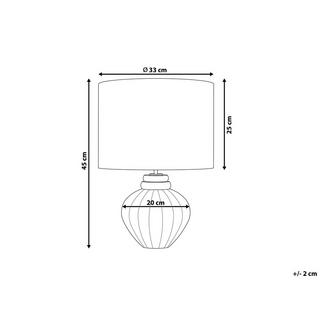 Beliani Tischleuchte aus Keramik Retro NERIS  