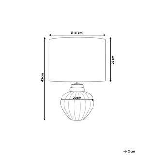 Beliani Tischleuchte aus Keramik Retro NERIS  