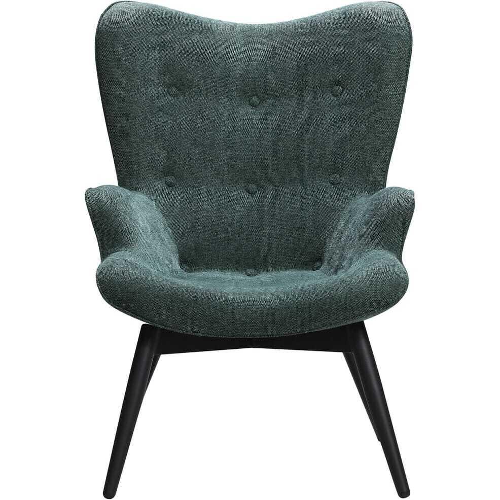 mutoni Fauteuil tissu structuré vert sapin  