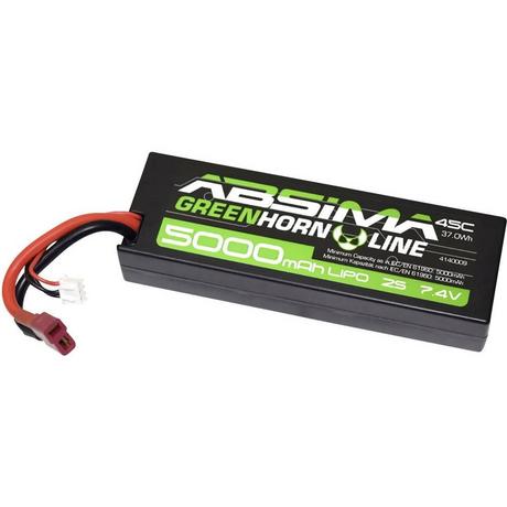 Absima  Batterie LiPo à coque rigide 7.4 V 5000 mAh 