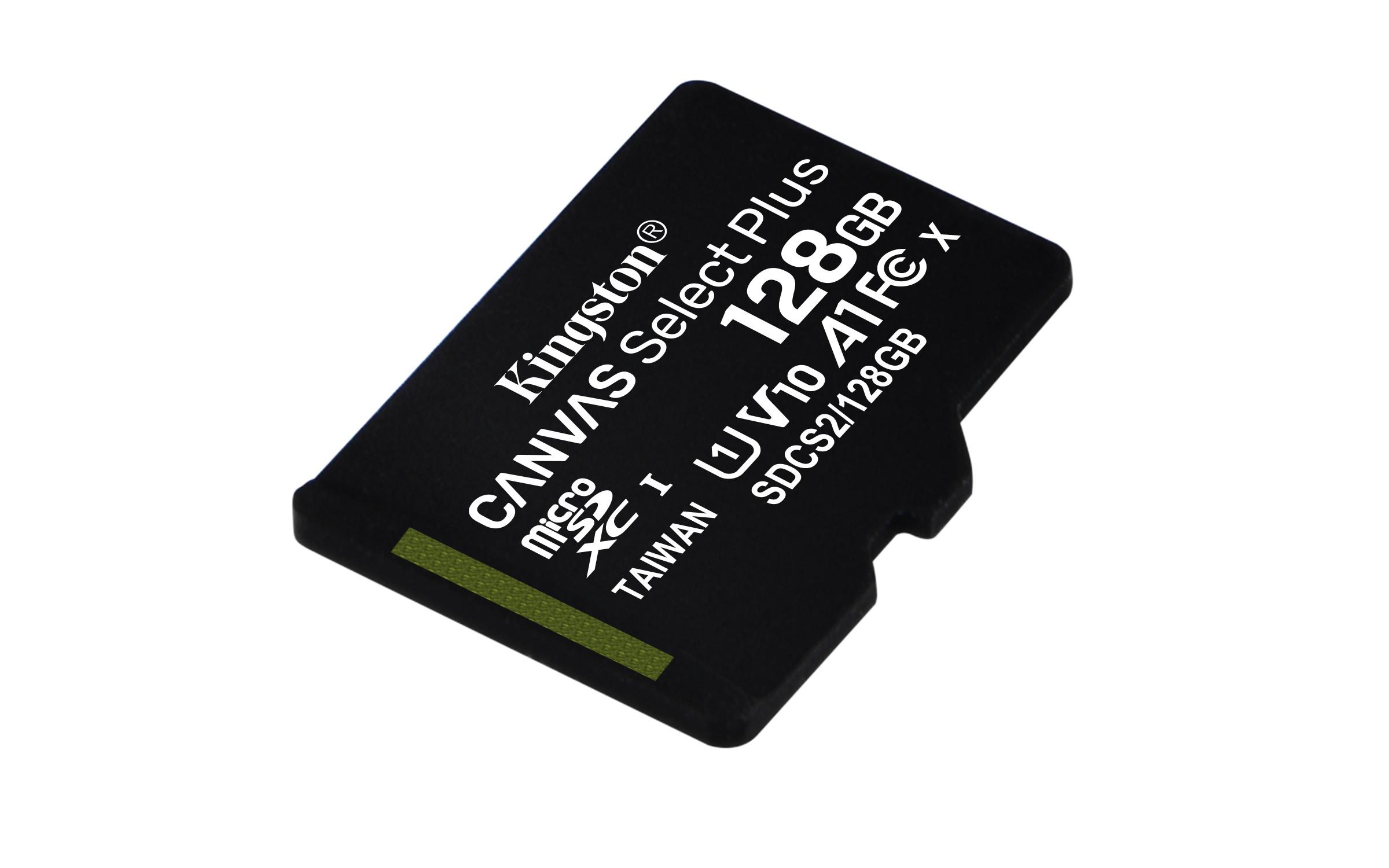 Kingston  Canvas Select Plus microSDXC, 128 GB, U1, UHS-I 
