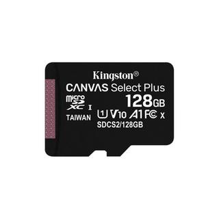 Kingston  Kingston Technology Scheda micSDXC Canvas Select Plus 100R A1 C10 da 128GB + adattatore 