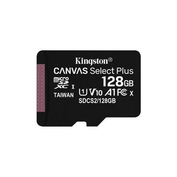 Kingston Technology Scheda micSDXC Canvas Select Plus 100R A1 C10 da 128GB + adattatore