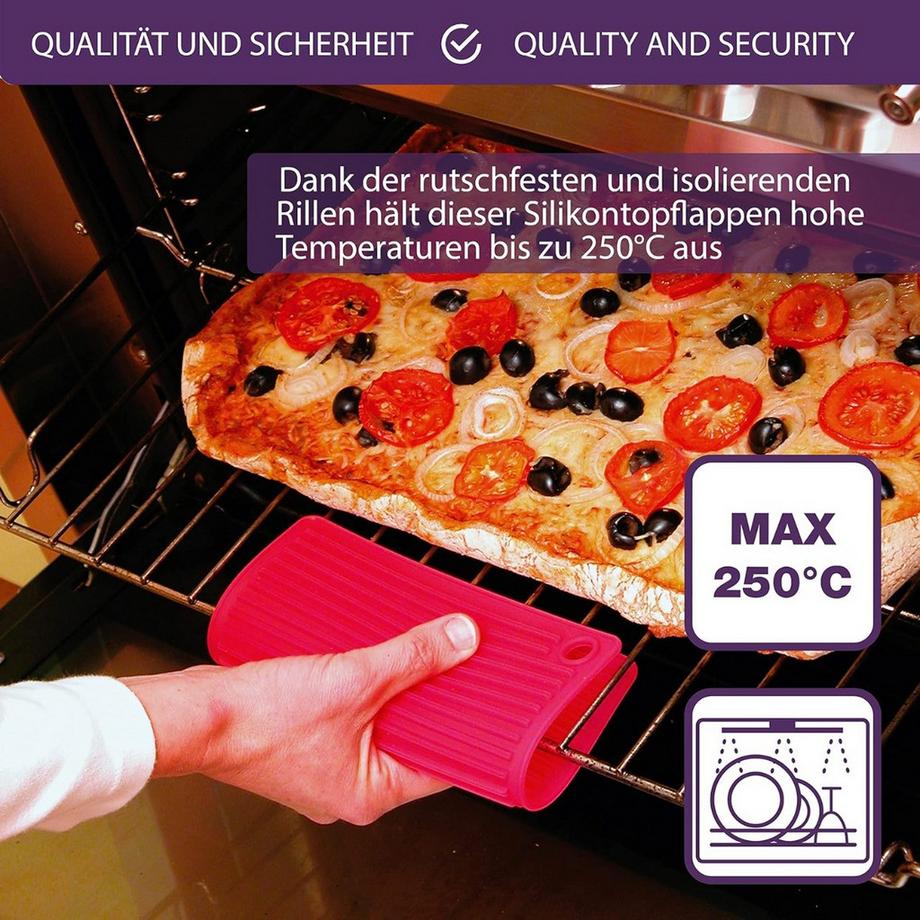 mastrad  Maniques en silicone Noir 