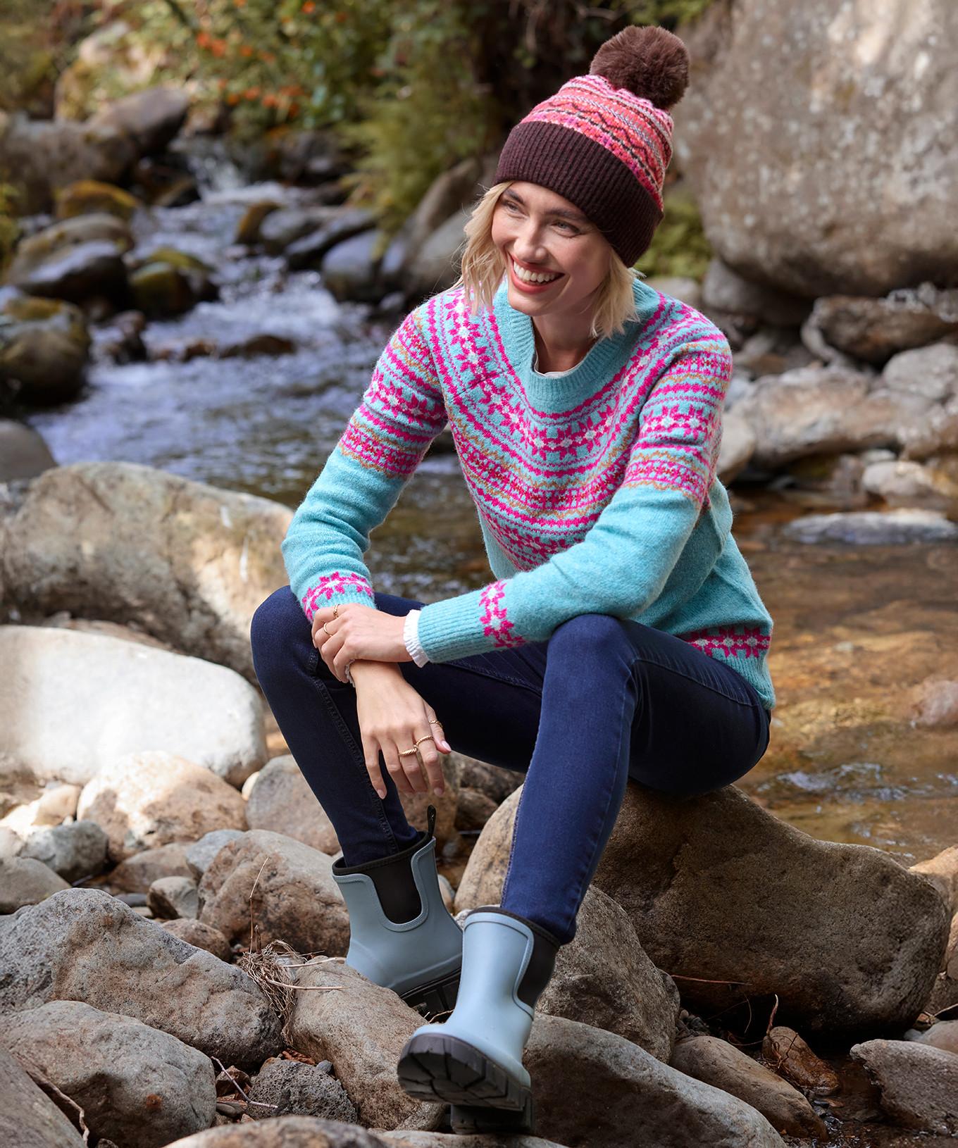 Joe Browns Classico Pullover Fair Isle Girocollo  