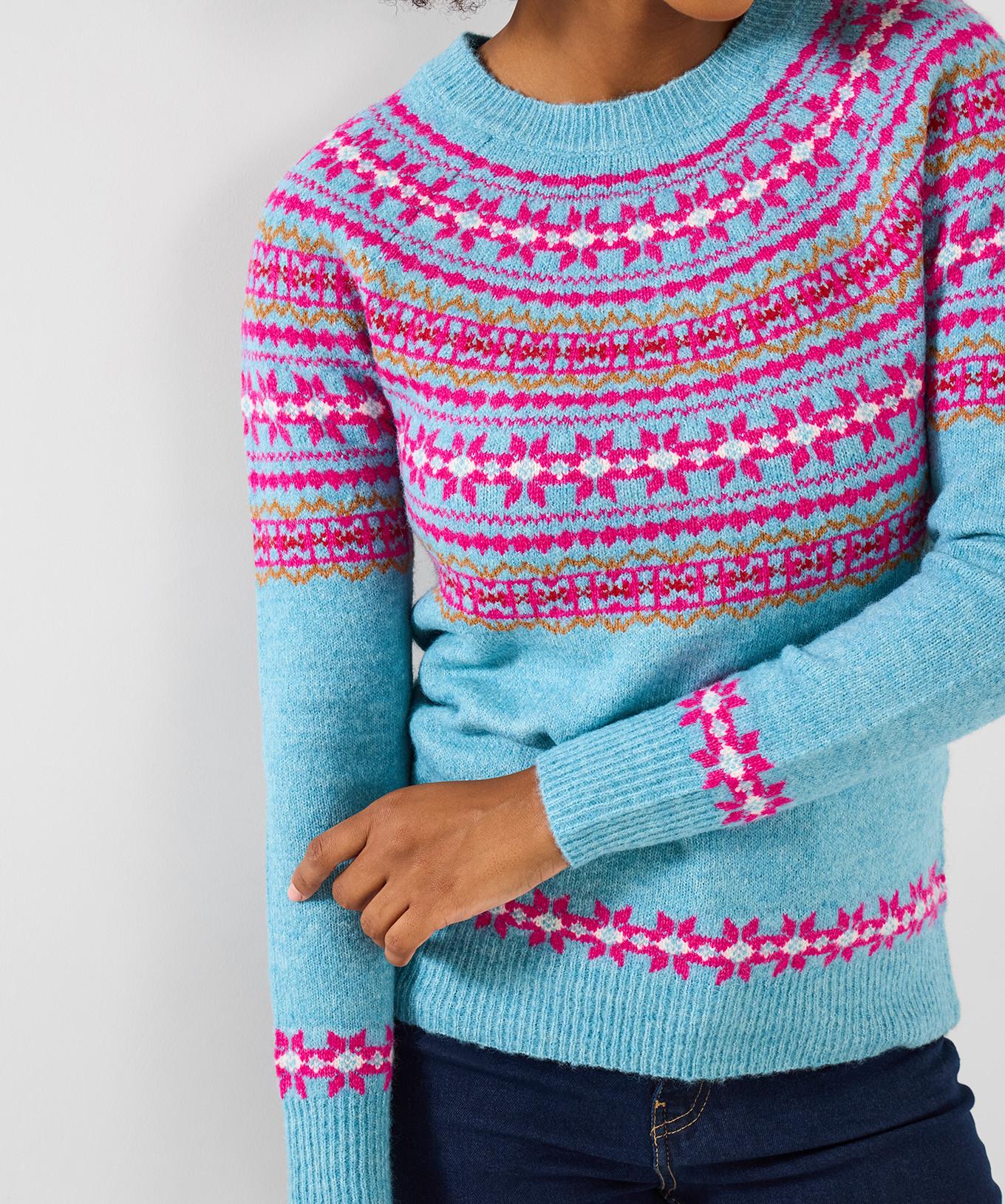 Joe Browns Classico Pullover Fair Isle Girocollo  