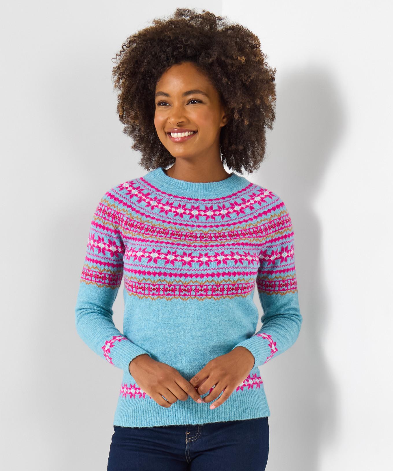 Joe Browns Classico Pullover Fair Isle Girocollo  