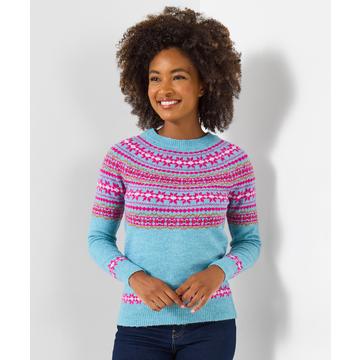 Klassischer Fair-Isle Pullover mit Rundhals