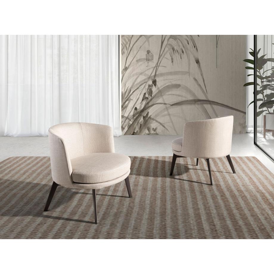 ANGEL CERDA Poltrona in tessuto crema  