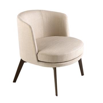 Fauteuil en tissu crème