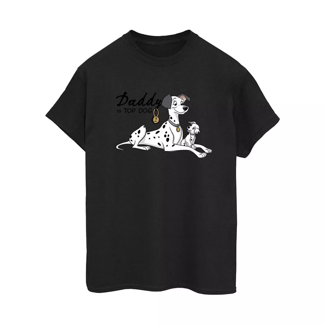 Disney - 101 Dalmatians Top Dog TShirt, für Damen, Schwarz, Größe XL