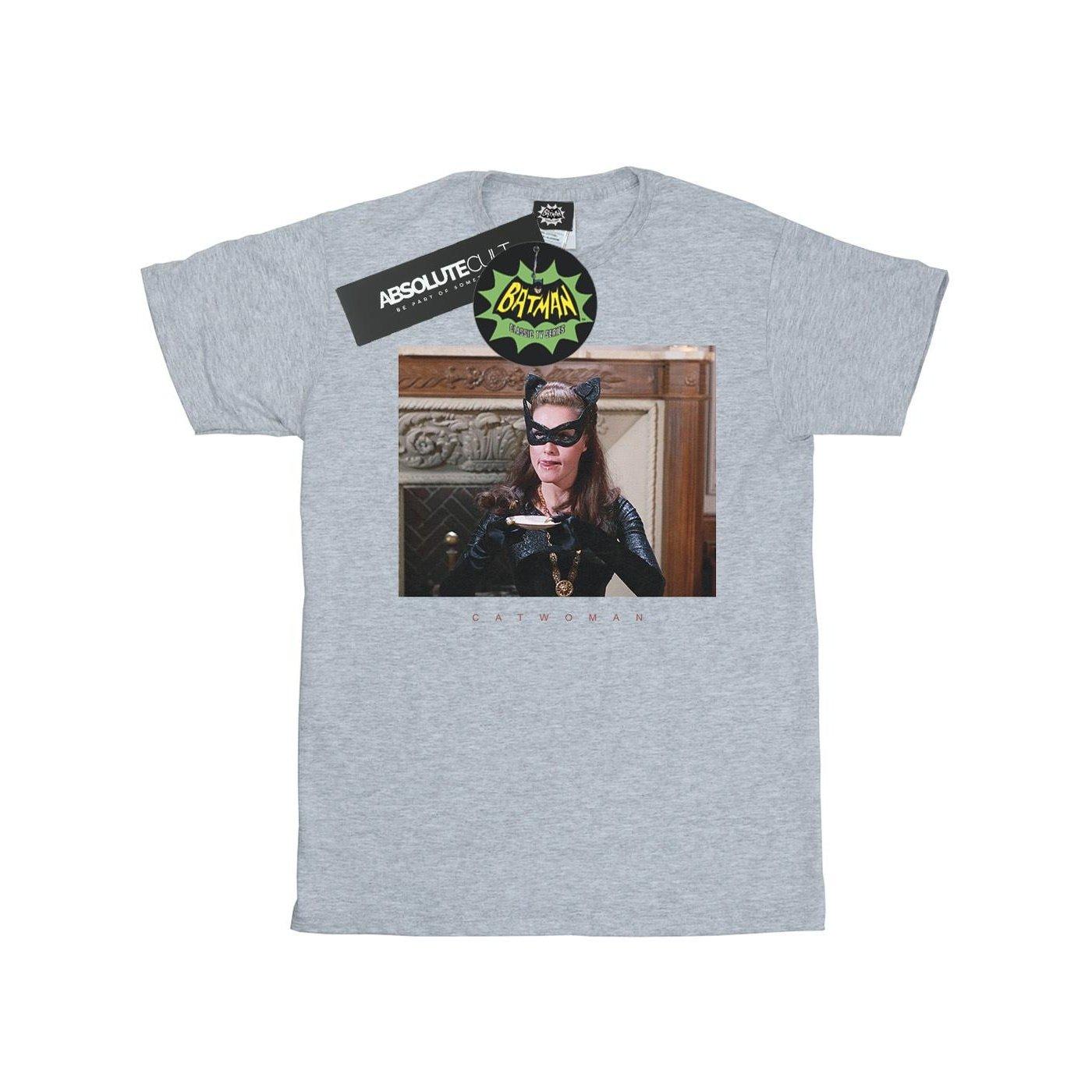 Image of Batman Tv Series Catwoman Photo Tshirt Herren Grau XL