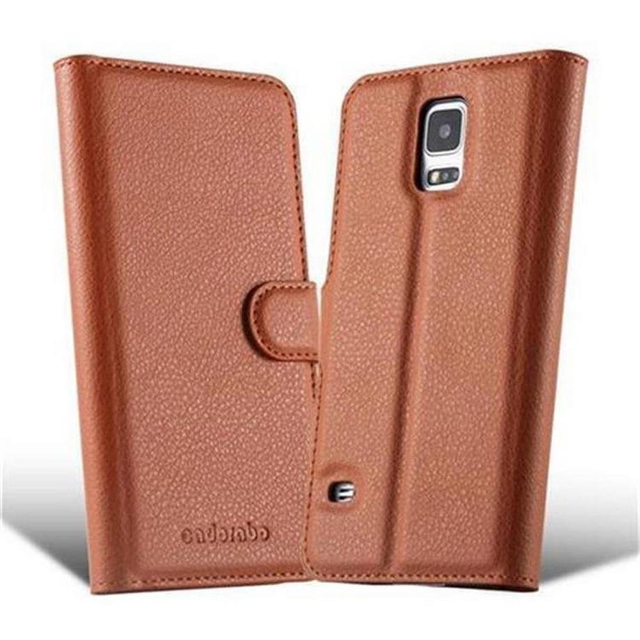 Cadorabo  Housse compatible avec Samsung Galaxy S5 / S5 NEO - Coque de protection avec fermeture magnétique, fonction de support et compartiment pour carte 