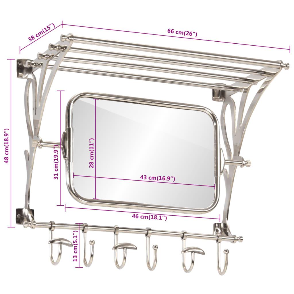 VidaXL Porte-bagages aluminium  