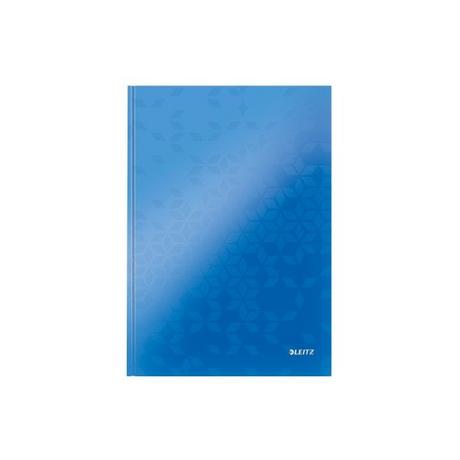 Leitz Notizbuch WOW, DIN A4, liniert, blau metallic  