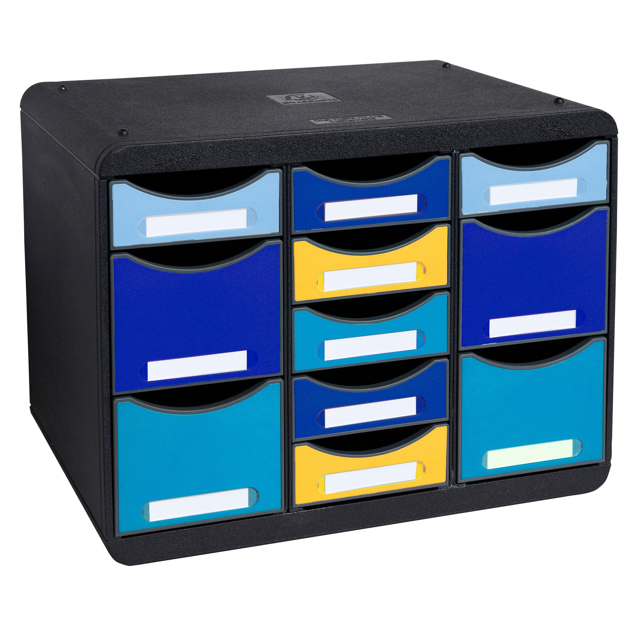 Exacompta Moule de classement Storebox Multi 11 tiroirs Bee Blue  