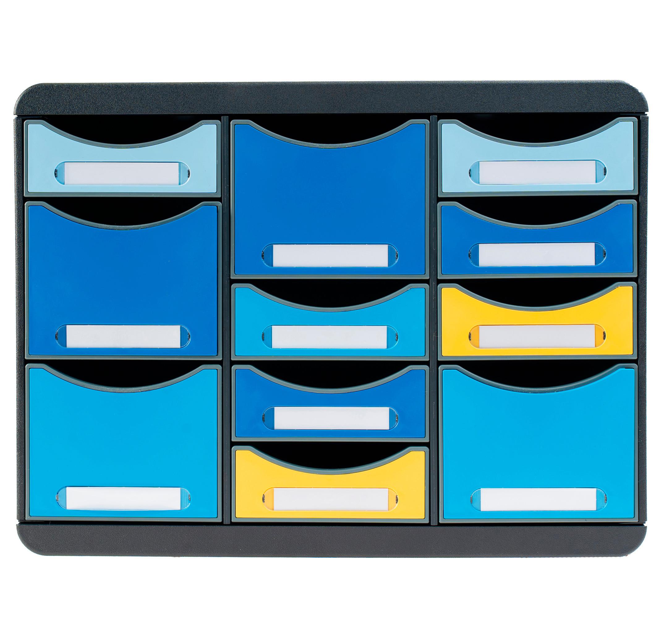 Exacompta Cassettiera Storebox Multi 11 cassetti Bee Blue  