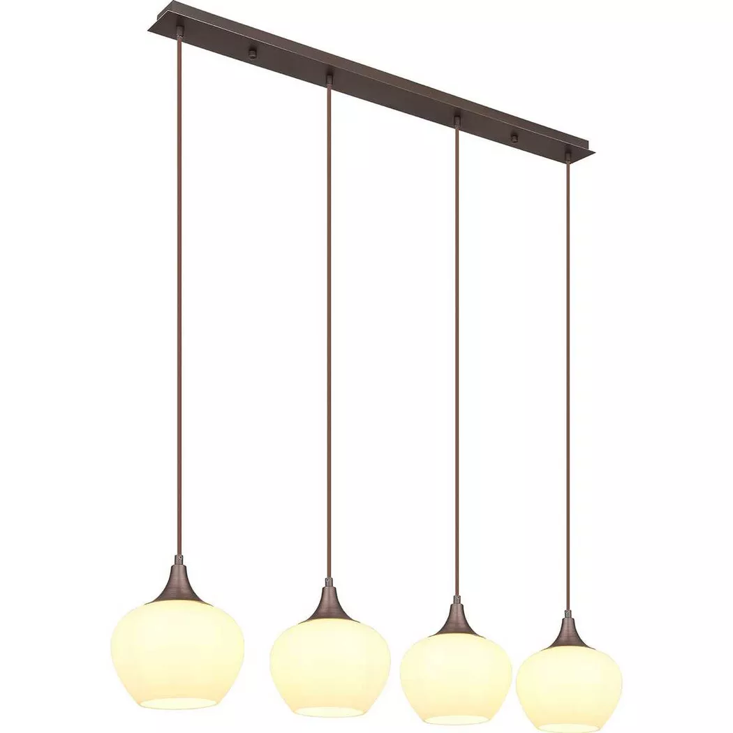 mutoni light – Hängeleuchte Maxy Metall kaffee 4xE27, One Size